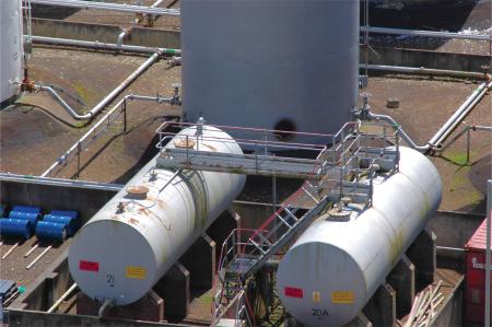 Diesel fuel storage tanks